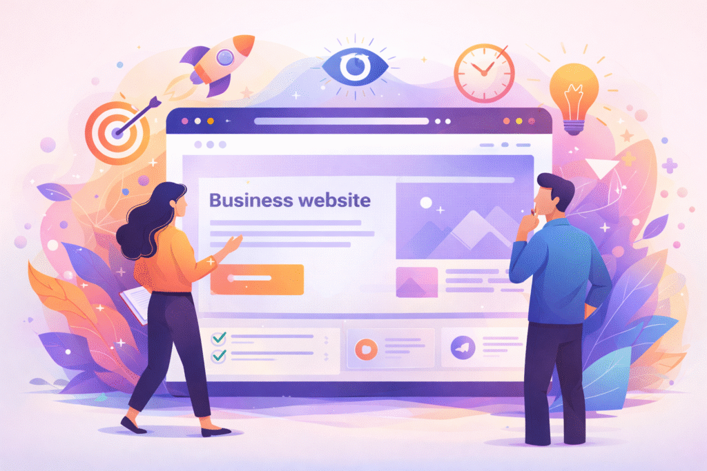 business website first impression design