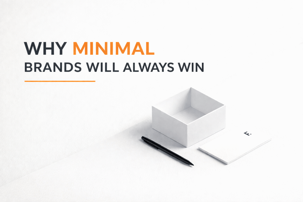 minimal branding strategy with clean design